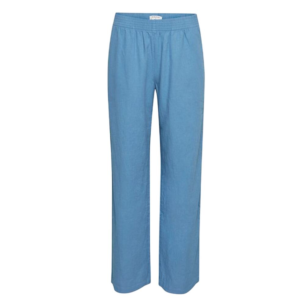 Babaton Relaxed Flagstone Blue Kopel Linen Pants Size L